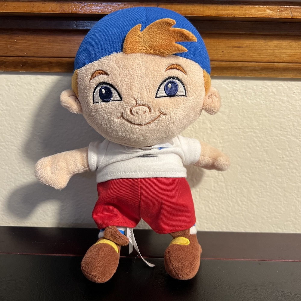 Disney Store Cubby Jake Never Land Pirates Plush Stuffed Toy Small Soft Cuddly